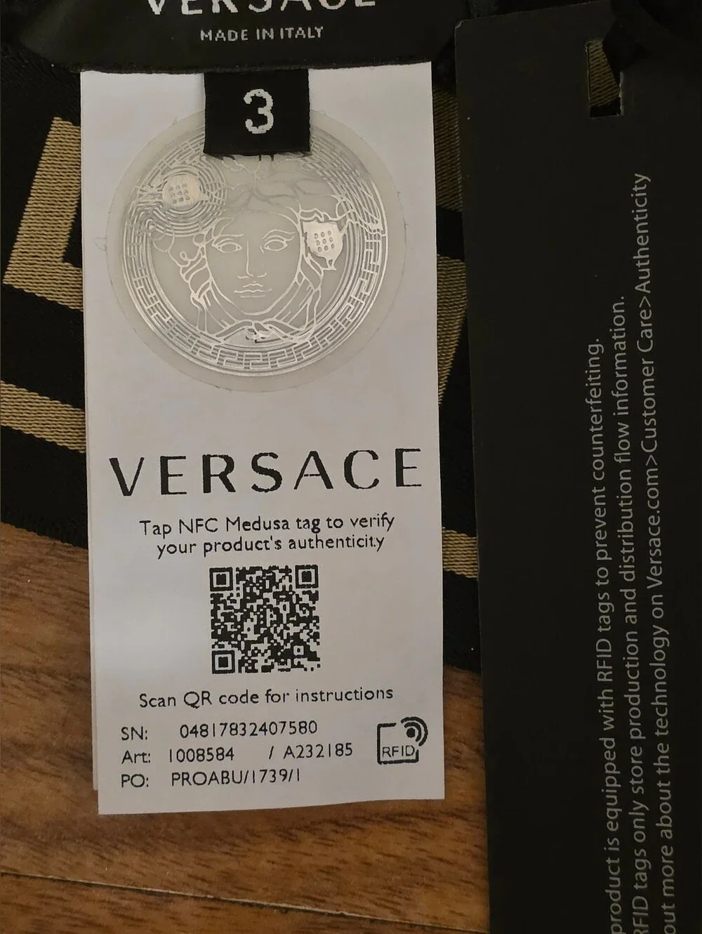 Versace nwt greca